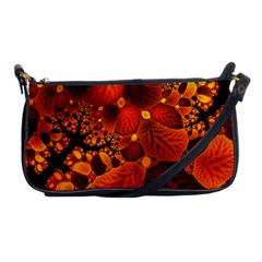 Leaf Autumn Nature Background Shoulder Clutch Bags by Sapixe