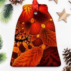 Leaf Autumn Nature Background Ornament (bell) by Sapixe