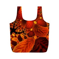 Leaf Autumn Nature Background Full Print Recycle Bags (m)  by Sapixe