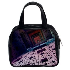 Industry Fractals Geometry Graphic Classic Handbags (2 Sides) by Sapixe