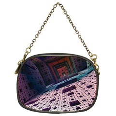 Industry Fractals Geometry Graphic Chain Purses (one Side)  by Sapixe