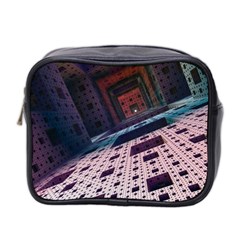 Industry Fractals Geometry Graphic Mini Toiletries Bag 2-side by Sapixe