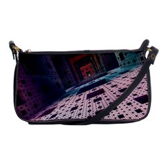 Industry Fractals Geometry Graphic Shoulder Clutch Bags by Sapixe