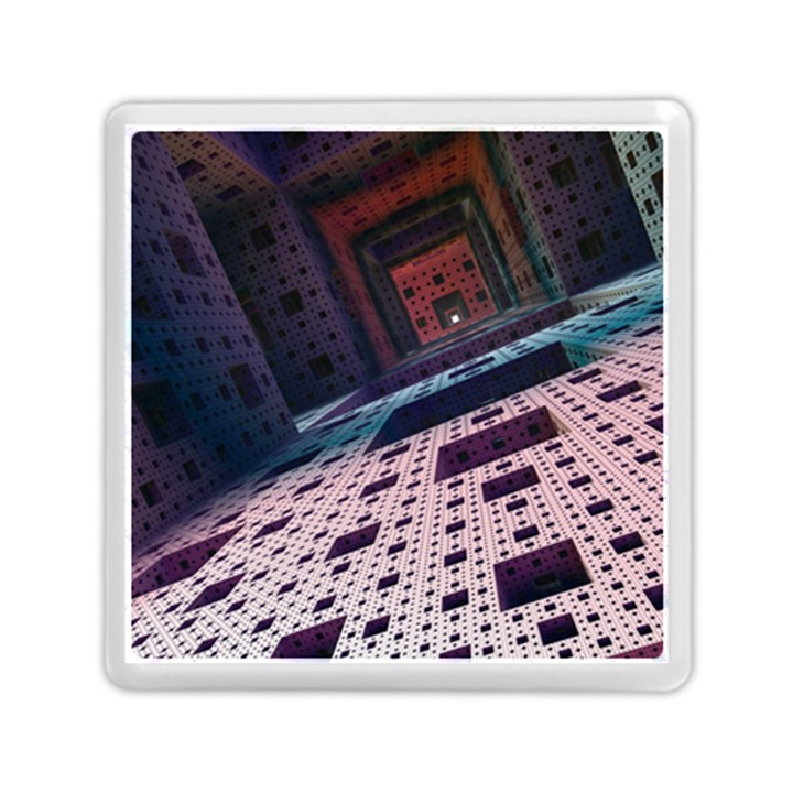 Industry Fractals Geometry Graphic Memory Card Reader (Square) 