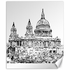 Line Art Architecture Church Canvas 20  X 24   by Sapixe