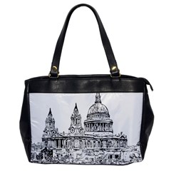 Line Art Architecture Church Office Handbags by Sapixe