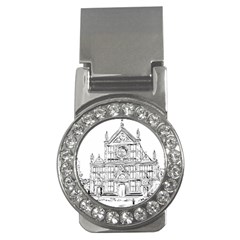 Line Art Architecture Church Italy Money Clips (cz)  by Sapixe