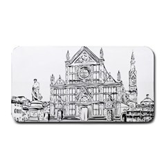 Line Art Architecture Church Italy Medium Bar Mats by Sapixe