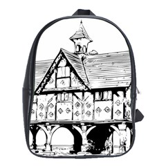 Line Art Architecture Vintage Old School Bag (large) by Sapixe