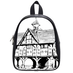 Line Art Architecture Vintage Old School Bag (small) by Sapixe