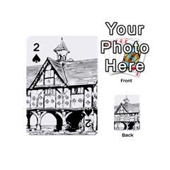 Line Art Architecture Vintage Old Playing Cards 54 (mini) 