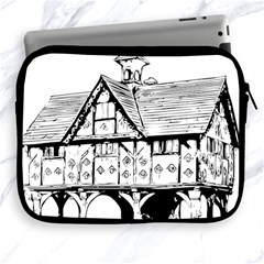 Line Art Architecture Vintage Old Apple Ipad 2/3/4 Zipper Cases by Sapixe