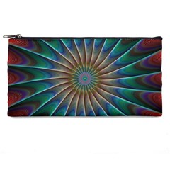 Fractal Peacock Rendering Pencil Cases by Sapixe