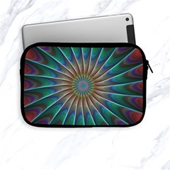 Fractal Peacock Rendering Apple Ipad Mini Zipper Cases by Sapixe