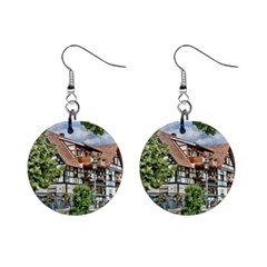 Homes Building Mini Button Earrings by Sapixe