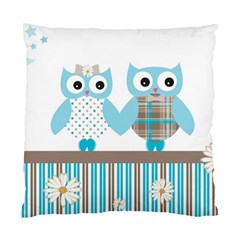 Owl Animal Daisy Flower Stripes Standard Cushion Case (one Side) by Sapixe