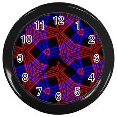 Pattern Abstract Wallpaper Art Wall Clocks (black) by Sapixe