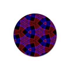 Pattern Abstract Wallpaper Art Rubber Coaster (round) 