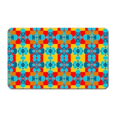 Pop Art Abstract Design Pattern Magnet (rectangular) by Sapixe