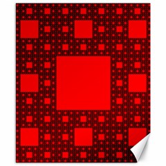 Sierpinski Carpet Plane Fractal Canvas 8  X 10  by Sapixe