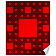 Sierpinski Carpet Plane Fractal Canvas 16  X 20   by Sapixe