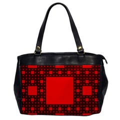 Sierpinski Carpet Plane Fractal Office Handbags by Sapixe