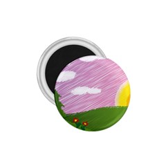 Pine Trees Trees Sunrise Sunset 1 75  Magnets by Sapixe