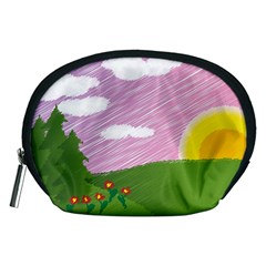 Pine Trees Trees Sunrise Sunset Accessory Pouches (medium) 