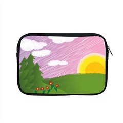 Pine Trees Trees Sunrise Sunset Apple Macbook Pro 15  Zipper Case by Sapixe