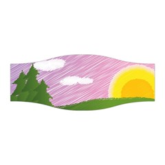 Pine Trees Trees Sunrise Sunset Stretchable Headband by Sapixe