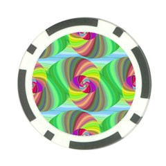 Seamless Pattern Twirl Spiral Poker Chip Card Guard (10 Pack) by Sapixe