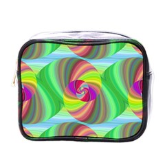 Seamless Pattern Twirl Spiral Mini Toiletries Bags by Sapixe