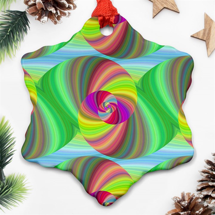 Seamless Pattern Twirl Spiral Ornament (Snowflake)