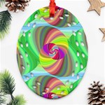 Seamless Pattern Twirl Spiral Ornament (Oval Filigree) Front