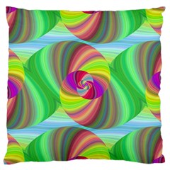 Seamless Pattern Twirl Spiral Large Cushion Case (one Side) by Sapixe