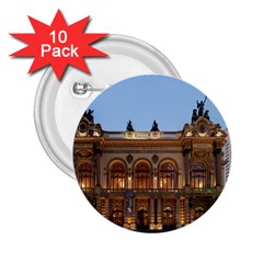 Municipal Theatre Of Sao Paulo Brazil 2 25  Buttons (10 Pack)  by Sapixe