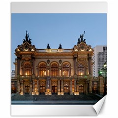 Municipal Theatre Of Sao Paulo Brazil Canvas 8  X 10  by Sapixe