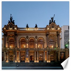 Municipal Theatre Of Sao Paulo Brazil Canvas 12  X 12   by Sapixe