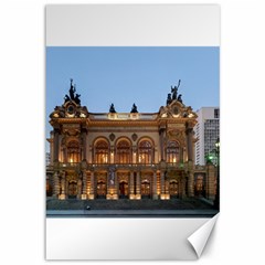 Municipal Theatre Of Sao Paulo Brazil Canvas 12  X 18   by Sapixe