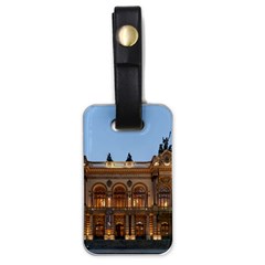 Municipal Theatre Of Sao Paulo Brazil Luggage Tags (one Side)  by Sapixe