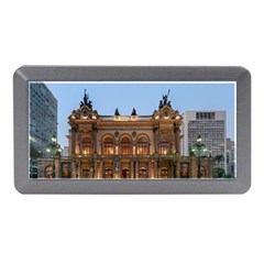 Municipal Theatre Of Sao Paulo Brazil Memory Card Reader (mini) by Sapixe