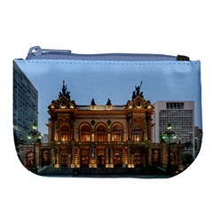 Municipal Theatre Of Sao Paulo Brazil Large Coin Purse by Sapixe