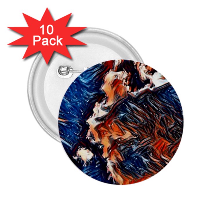 Wow Art Brave Vintage Style 2.25  Buttons (10 pack) 