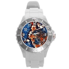 Wow Art Brave Vintage Style Round Plastic Sport Watch (L)