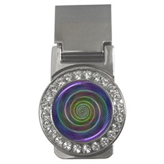 Spiral Fractal Digital Modern Money Clips (cz)  by Sapixe