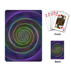 Spiral Fractal Digital Modern Playing Card by Sapixe