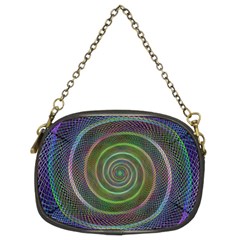 Spiral Fractal Digital Modern Chain Purses (two Sides)  by Sapixe