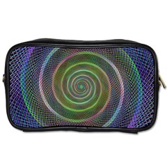 Spiral Fractal Digital Modern Toiletries Bags 2-side by Sapixe