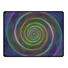 Spiral Fractal Digital Modern Fleece Blanket (small) by Sapixe