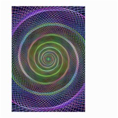 Spiral Fractal Digital Modern Small Garden Flag (two Sides) by Sapixe